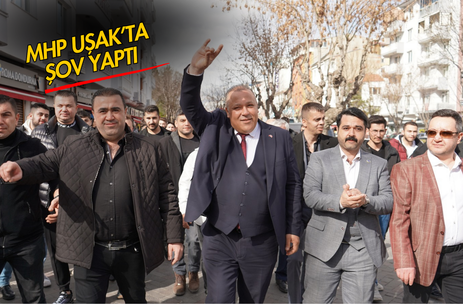 MHP Uşak’ta Gövde Gösterisi Yaptı